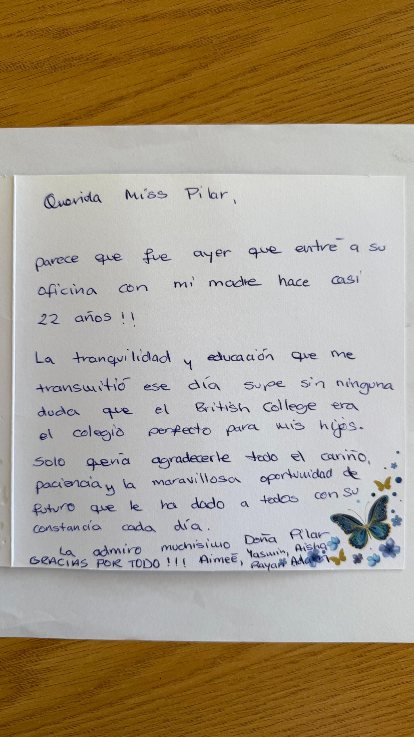 When Parents' Words Become a School's Greatest Achievement